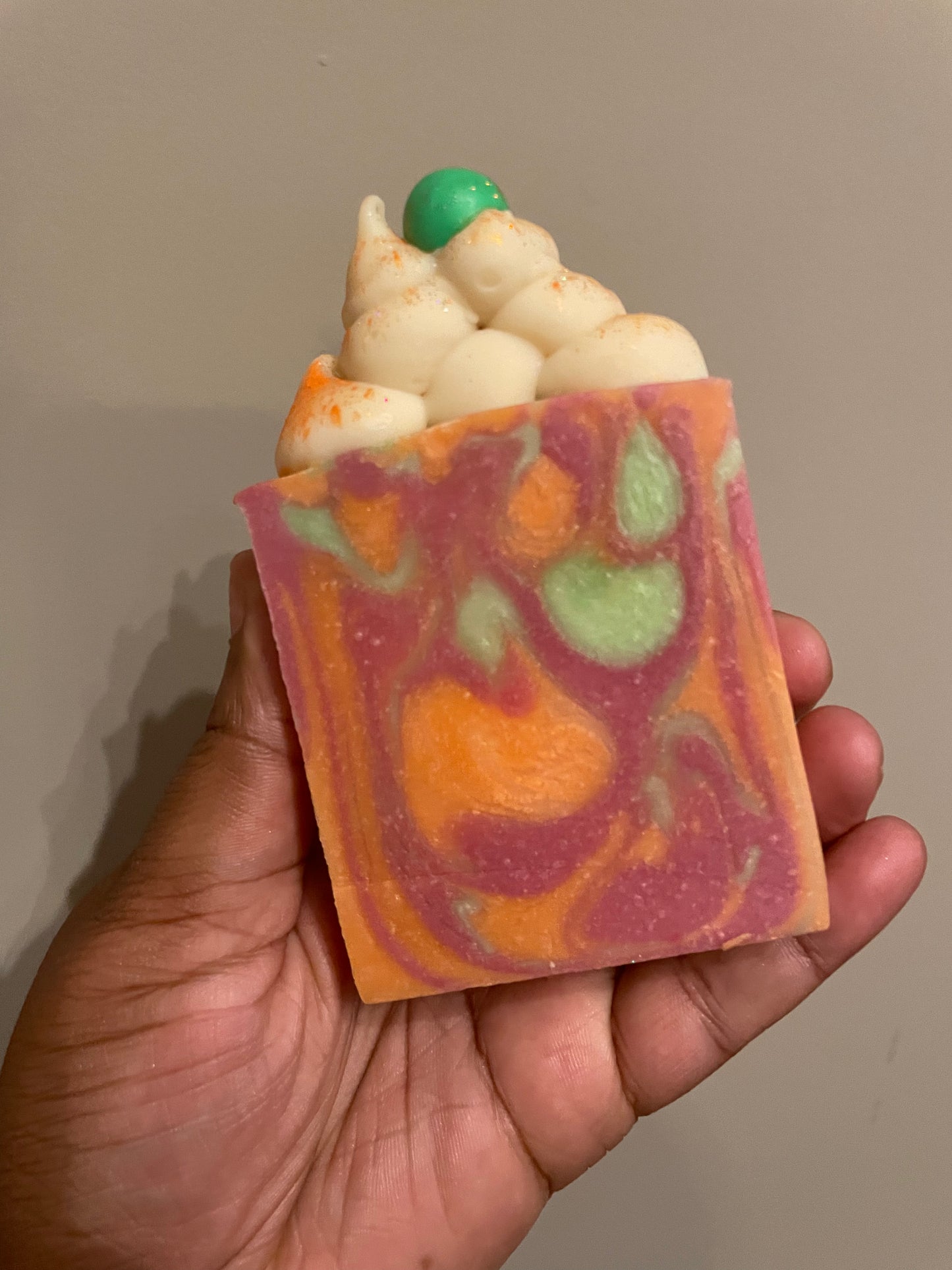 Holiday Sherbet Soap Slice